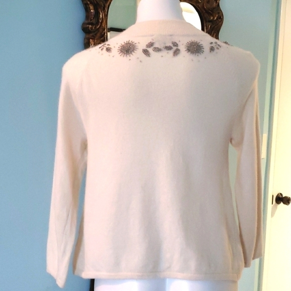 tALBOTS Beaded One Button Cardigan - Picture 2 of 8
